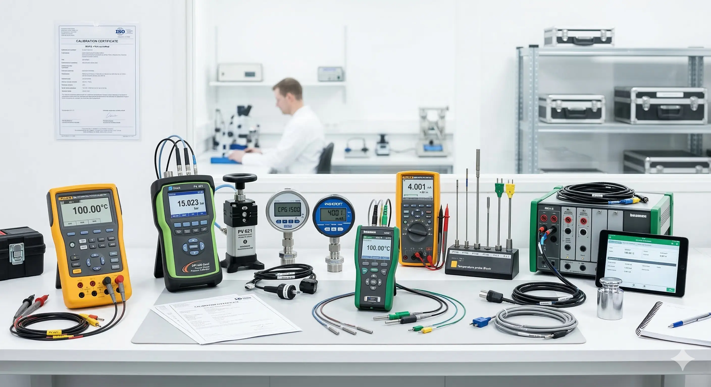 Interior del laboratorio IME — instalaciones especializadas de calibración